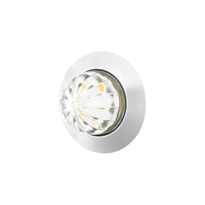 6 LED Dual Function 1-1/4" Watermelon Light With Stainless Steel Bezel