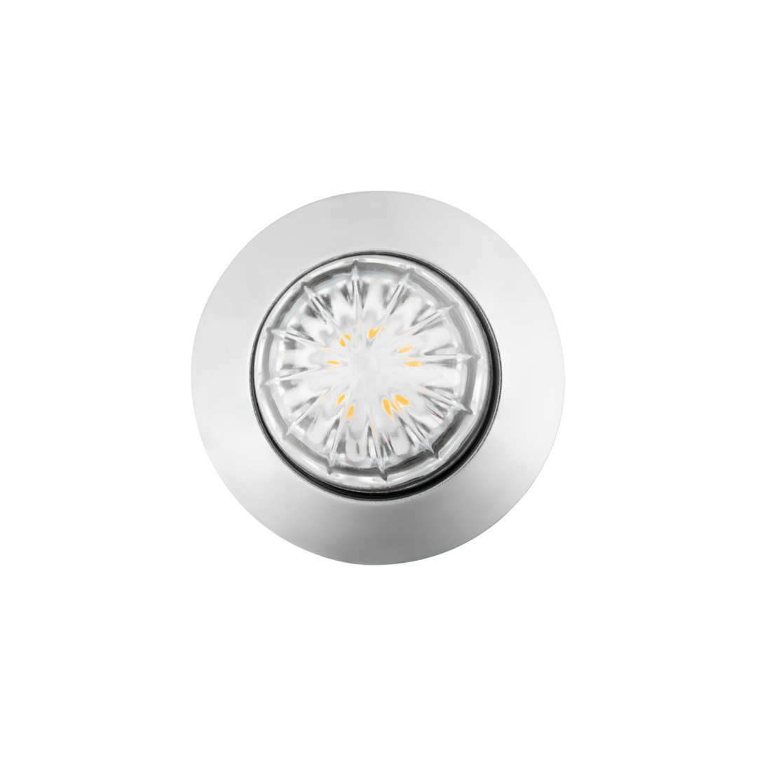 6 LED Dual Function 1-1/4" Watermelon Light With Stainless Steel Bezel