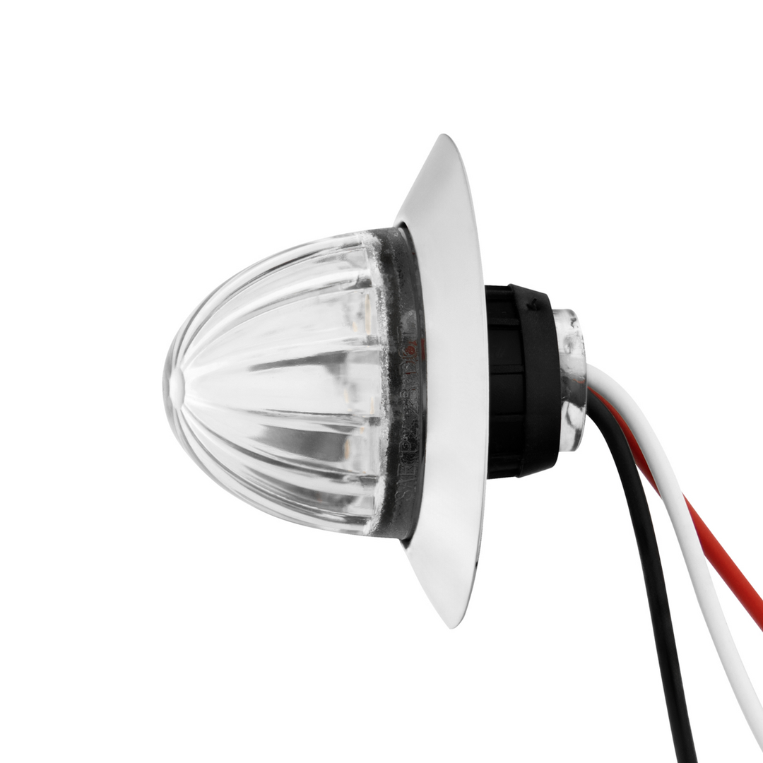 6 LED Dual Function 1-1/4" Watermelon Light With Stainless Steel Bezel