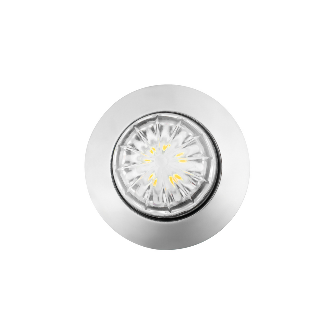 6 LED Dual Function 1-1/4" Watermelon Light With Stainless Steel Bezel