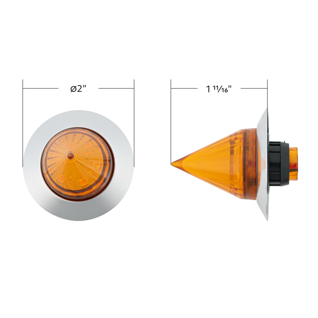 6 LED Dual Function 1-1/4" Spike Light With Stainless Steel Bezel