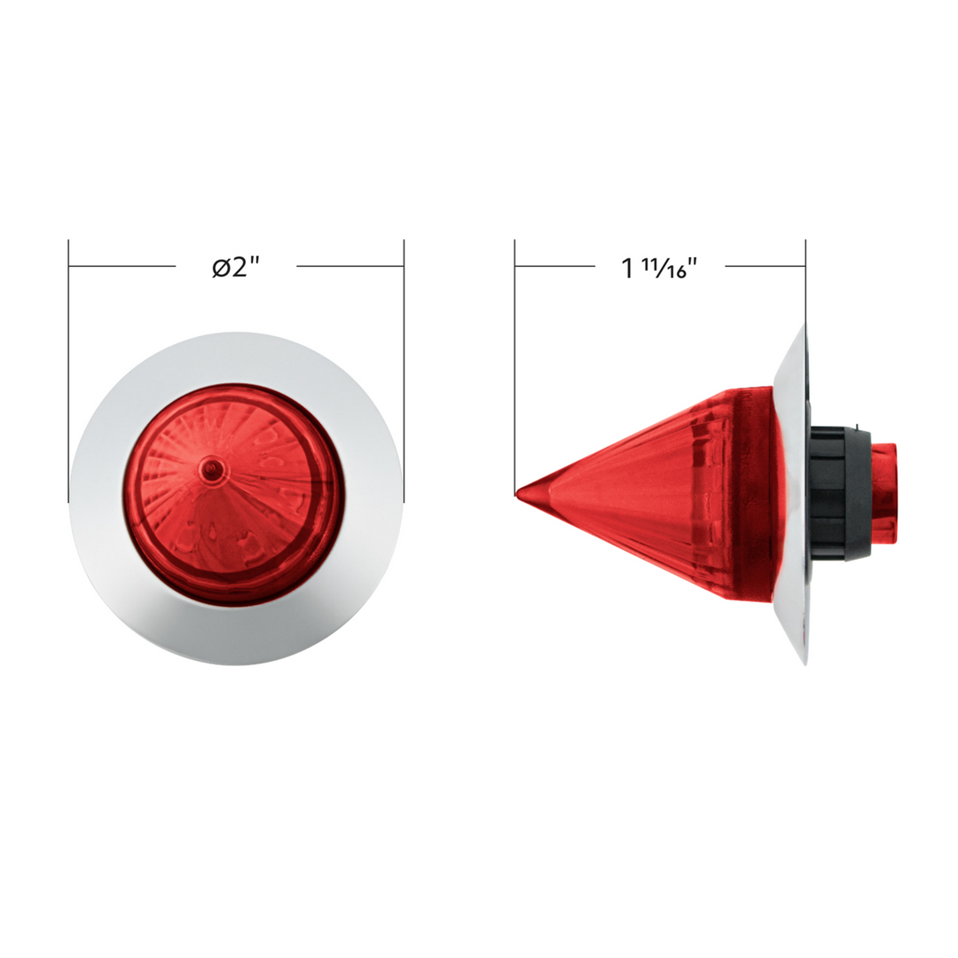 6 LED Dual Function 1-1/4" Spike Light With Stainless Steel Bezel