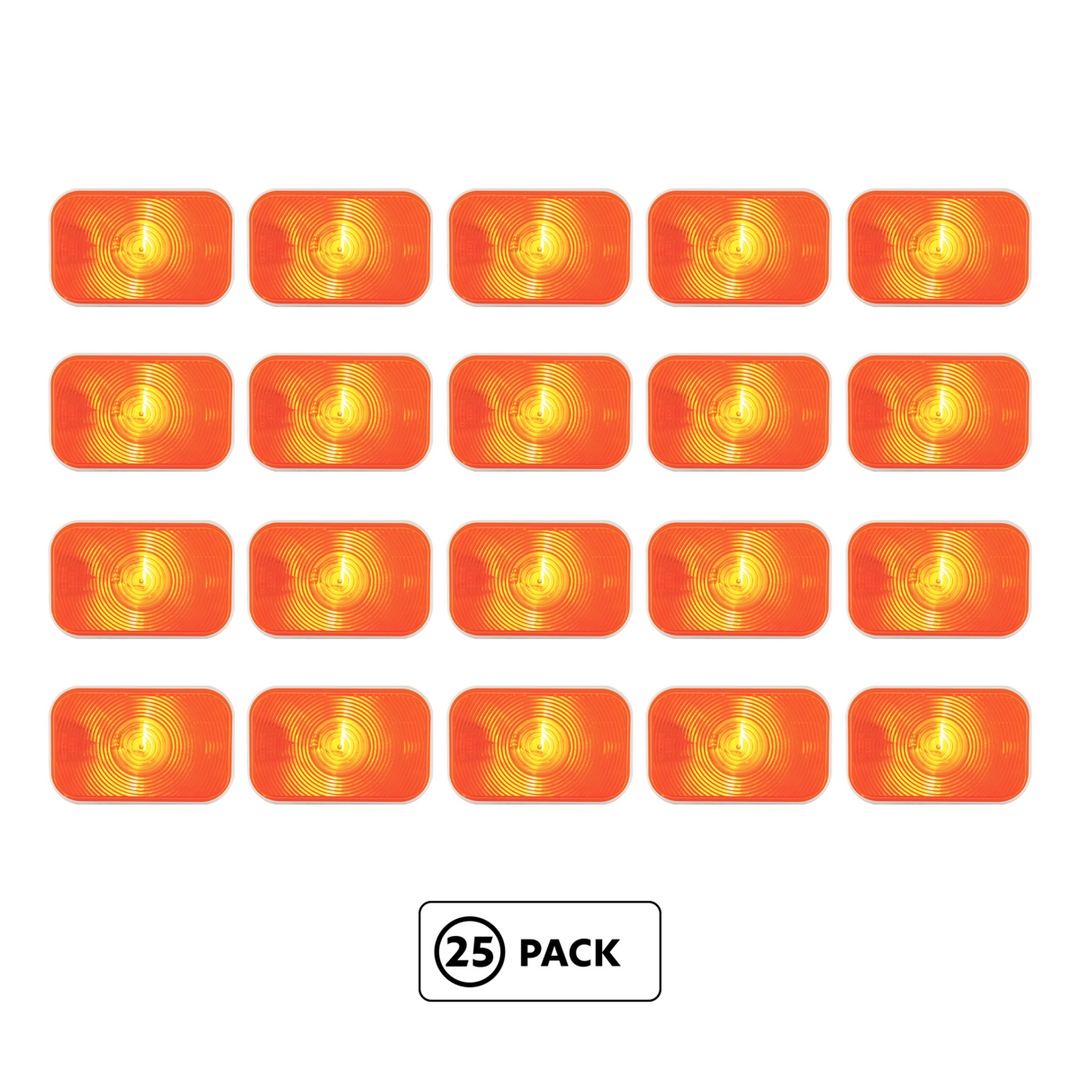 Rectangular Turn Signal Light - Amber Lens