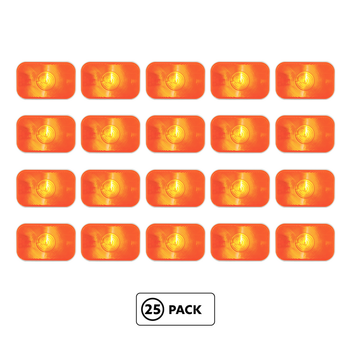 Rectangular Turn Signal Light - Amber Lens