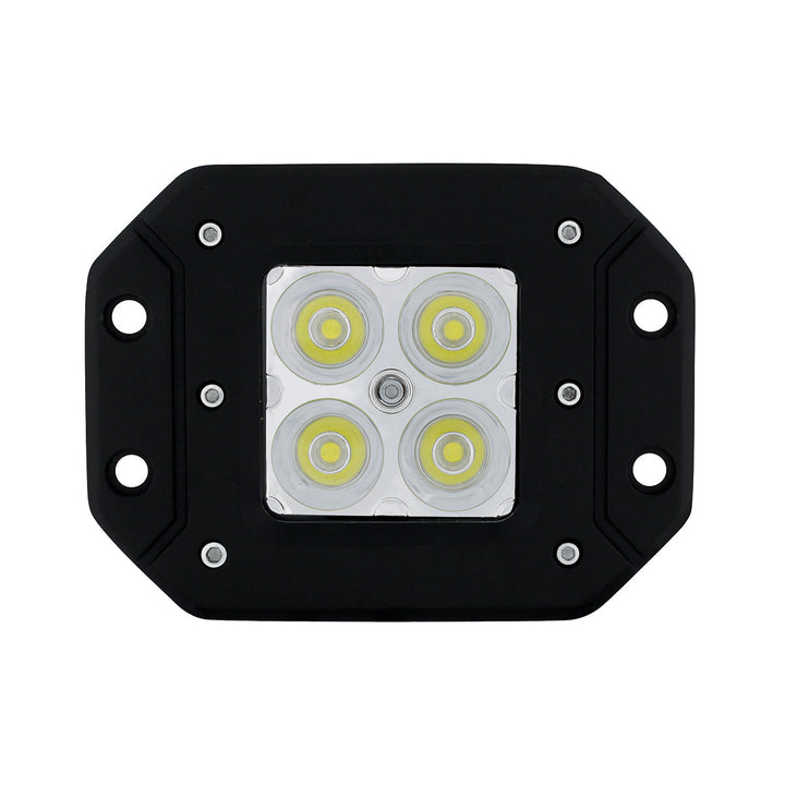 4 High Power LED Flange Mount Work Light - Spot Light