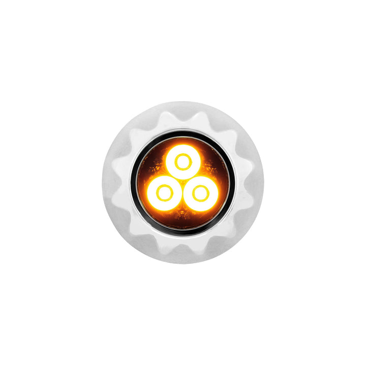 3 High Power LED Mini Warning Light - Amber LED (Bulk)
