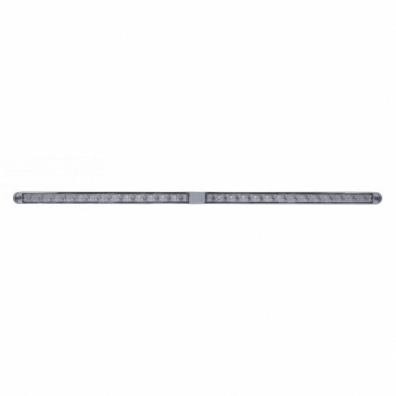 Dual 14 LED 12" Light Bars With Bezel - Red LED/Clear Lens