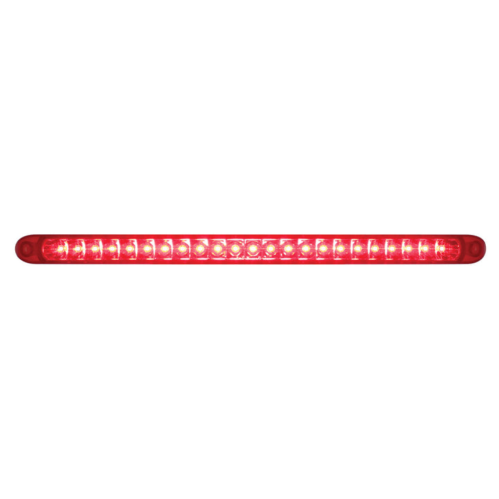 23 SMD LED 17-1/4" Reflector Light Bar Only (Stop, Turn &amp; Tail) - Red LED/Red Lens (Bulk)