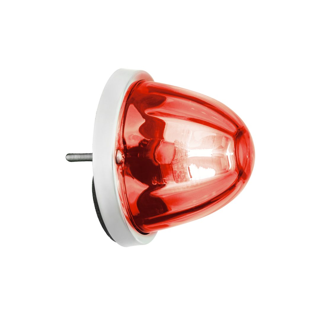 360-Degree Double Fury LED Bulb Glass Watermelon Flush Mount Kit - Red &amp; Purple LED