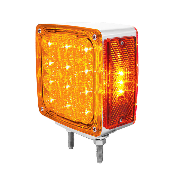 27 LED Double Face Turn Signal Light (Driver) - Amber &amp; Red LED/Amber &amp; Red Lens