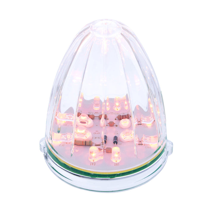 19 LED Watermelon Grakon 1000 Cab Light - Amber LED/Clear Lens