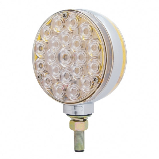 42 LED Double Face Turn Signal Light - Amber LED/Clear Lens