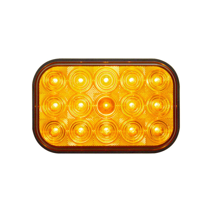 15 LED Rectangular Turn Signal Light - Amber LED/Amber Lens
