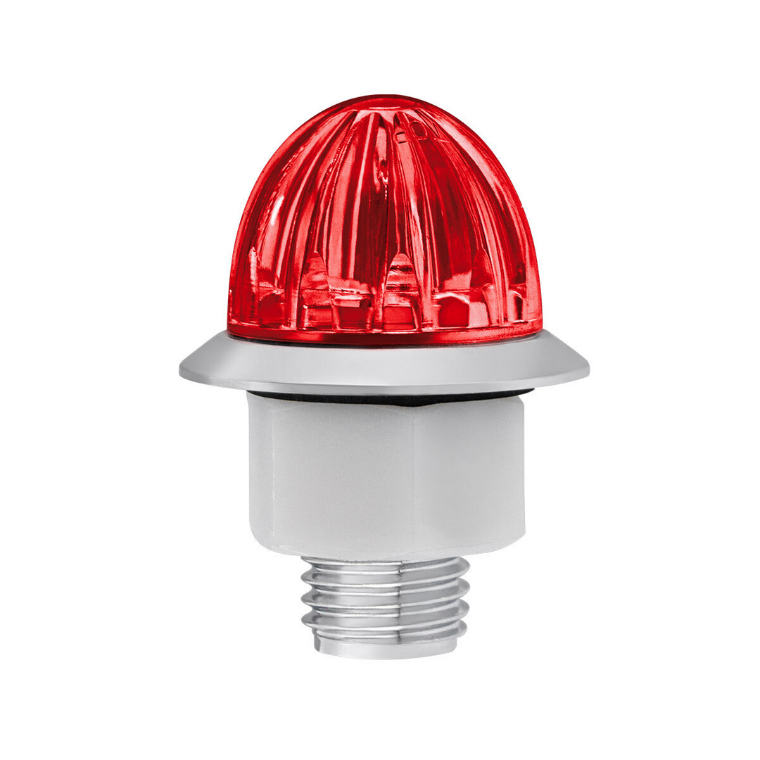 Double Fury 4 LED 1-1/8" Watermelon Clearance/Marker Light - Red &amp; Purple LED