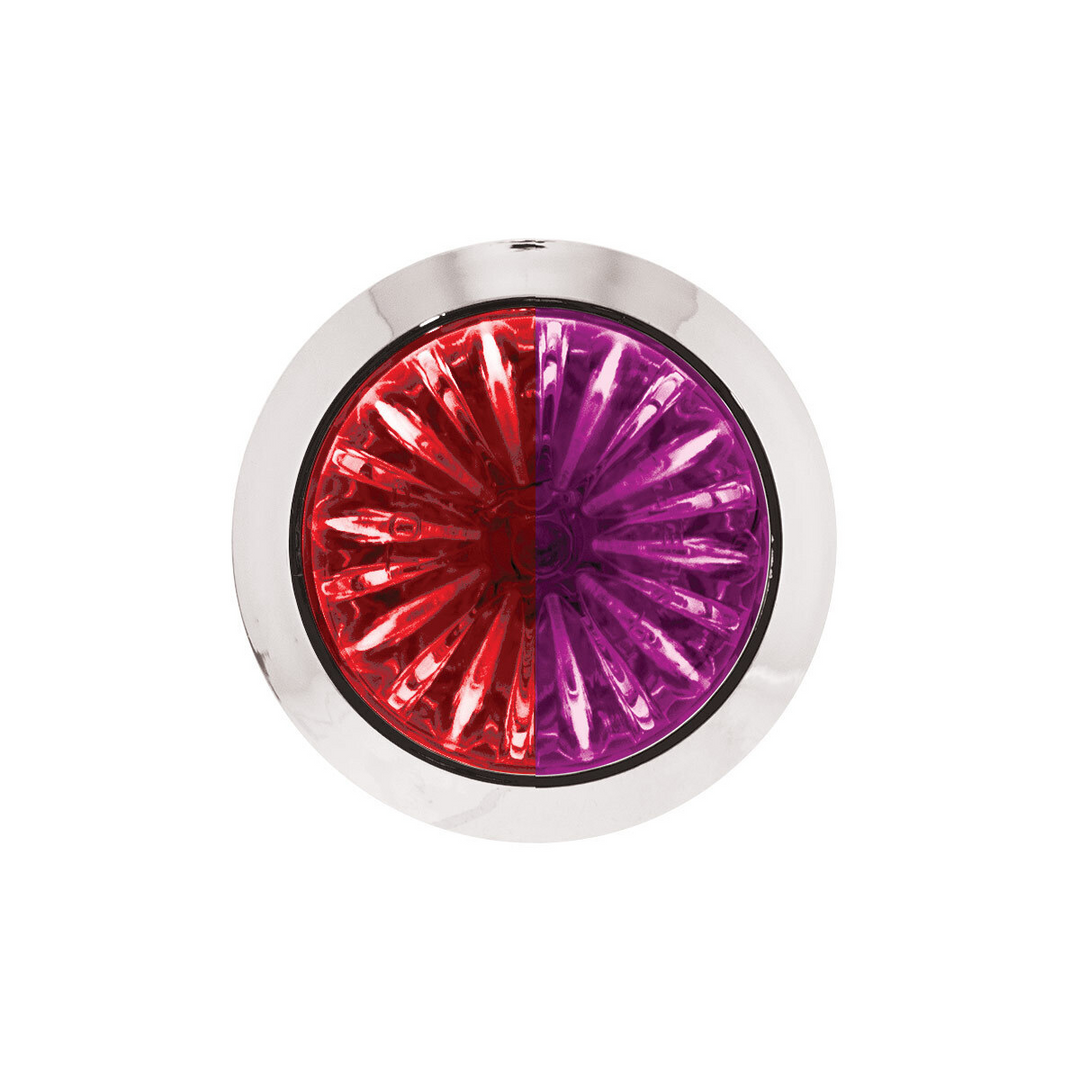 Double Fury 4 LED 1-1/8" Watermelon Clearance/Marker Light - Red &amp; Purple LED