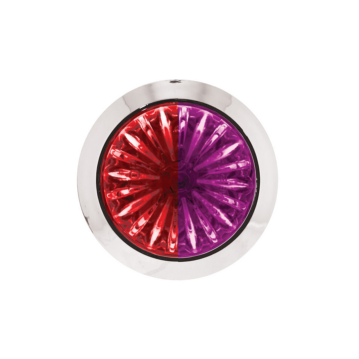 Double Fury 4 LED 1-1/8" Watermelon Clearance/Marker Light - Red &amp; Purple LED