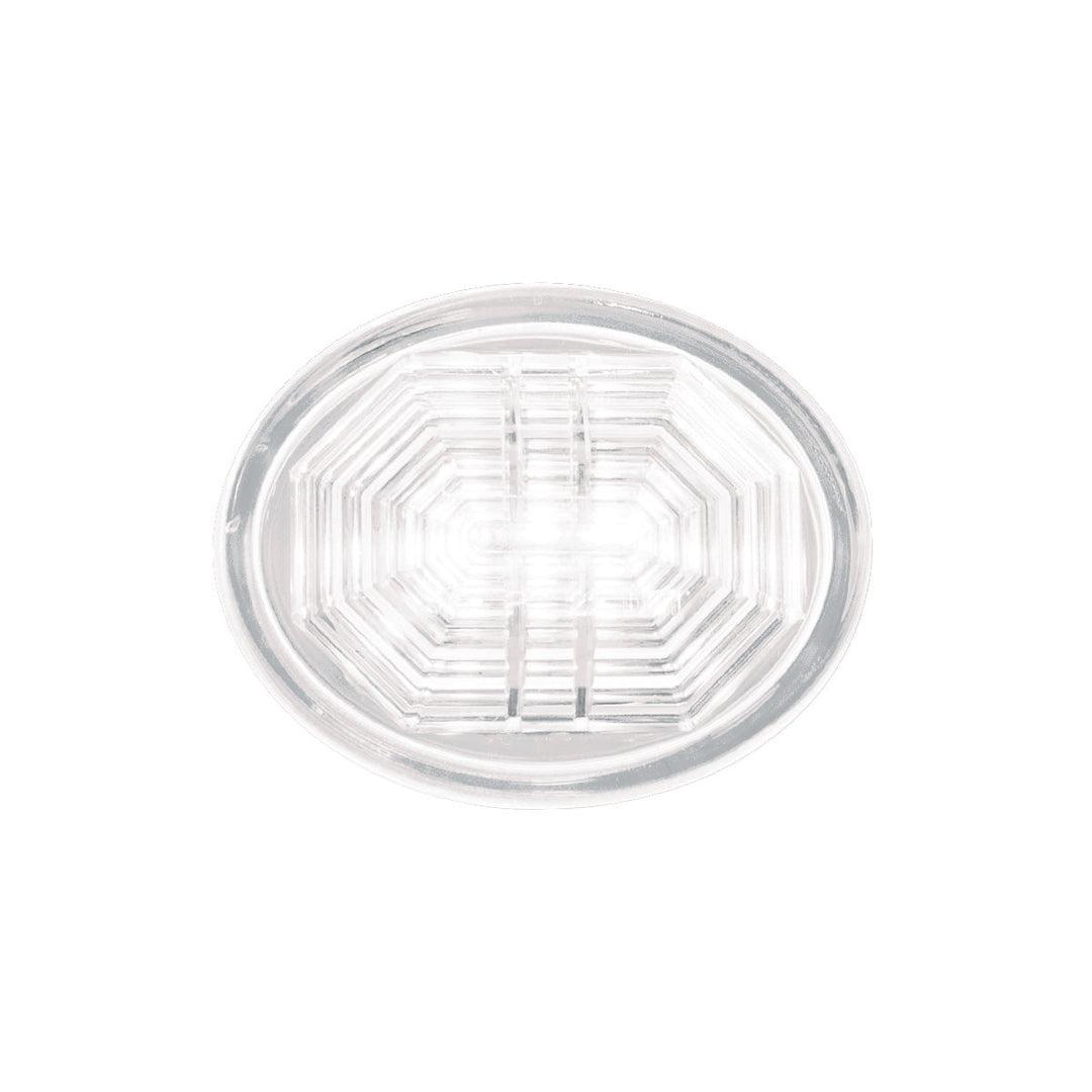 3 LED Oval Auxiliary Light - White LED/Clear Lens