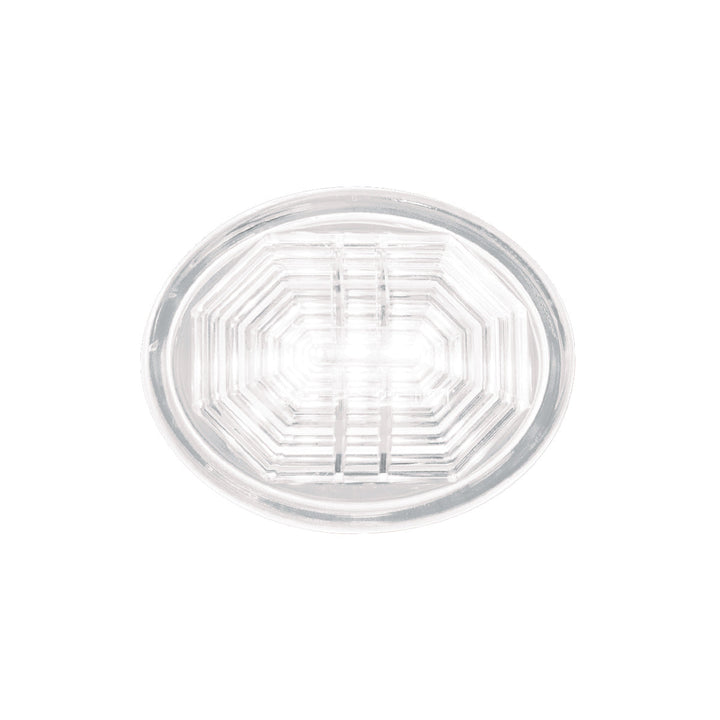 3 LED Oval Auxiliary Light - White LED/Clear Lens