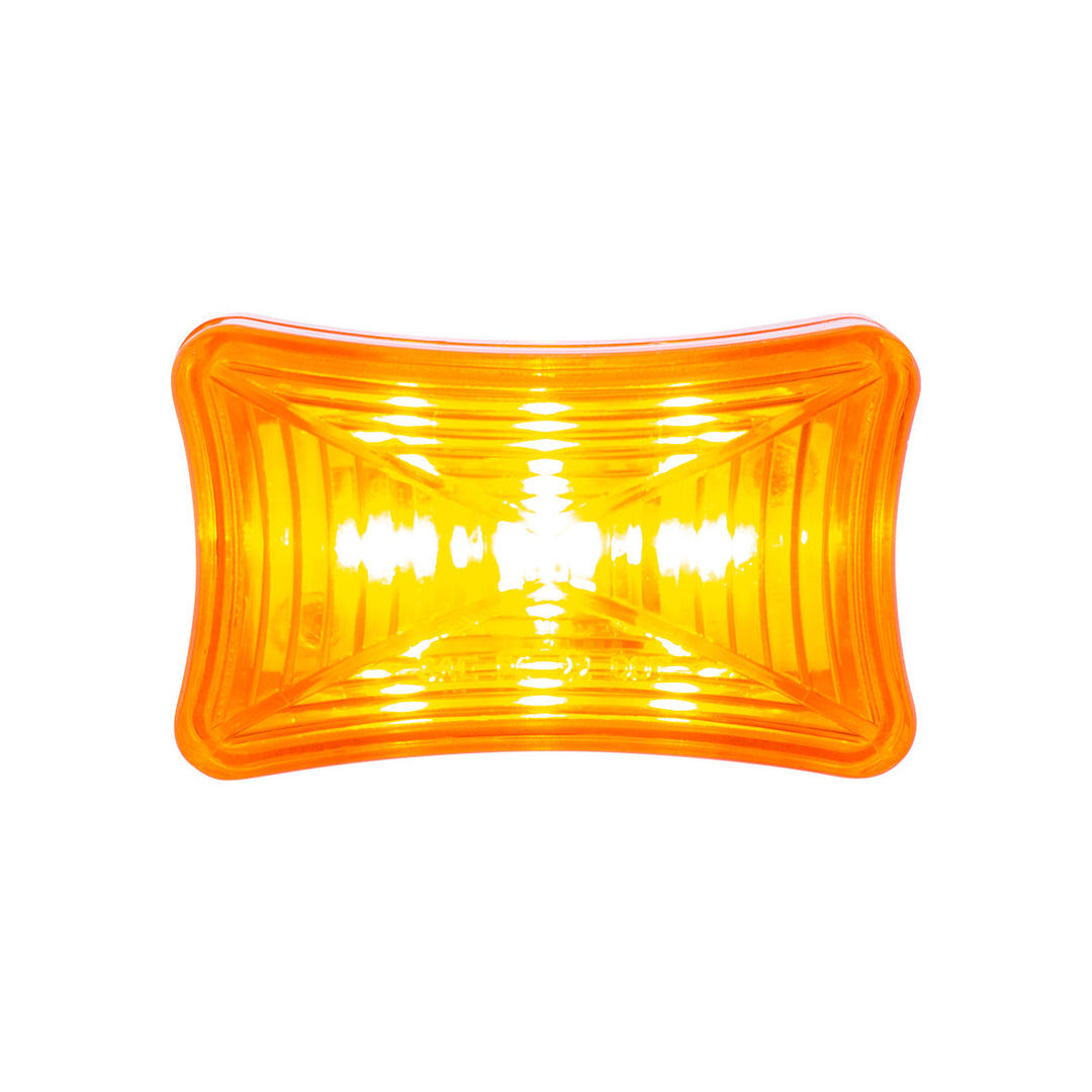 3 LED Rectangular Clearance/Marker Light - Amber LED/Amber Lens