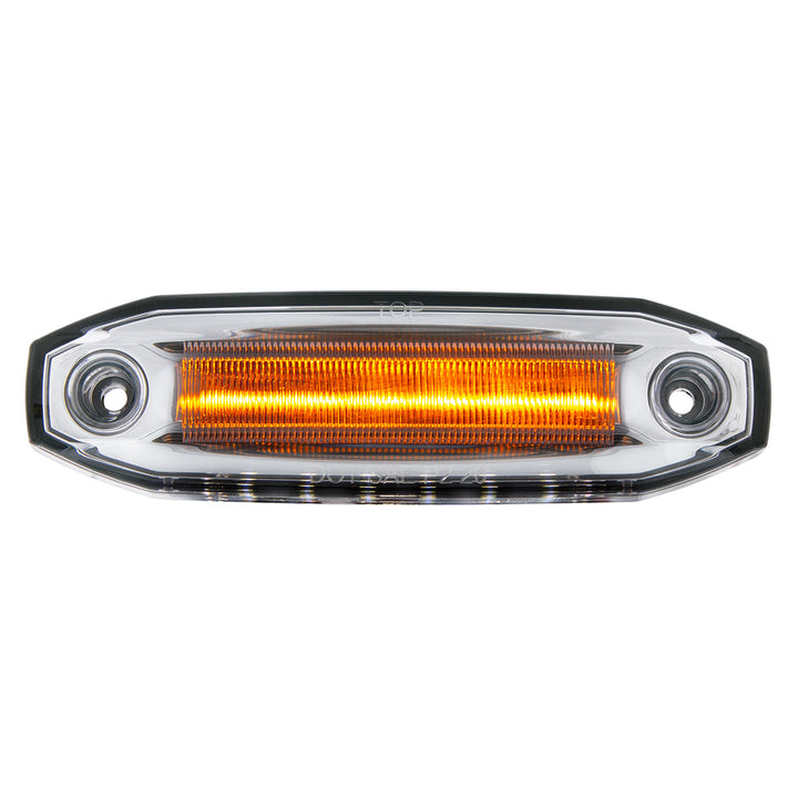 6 Amber LED Light (Clearance/Marker) With 6 White LED Side Ditch Light