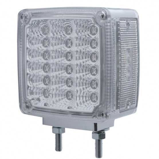 39 LED Reflector Double Face Turn Signal Light (Driver) - Amber &amp; Red LED/Amber &amp; Red Lens