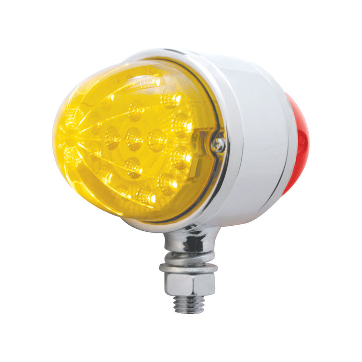 17 LED Dual Function Reflector Double Face Light - Amber &amp; Red LED/Amber &amp; Red Lens