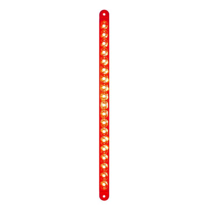 19 LED 12" Reflector Light Bar (Stop, Turn &amp; Tail) - Red LED/Red Lens (Bulk)