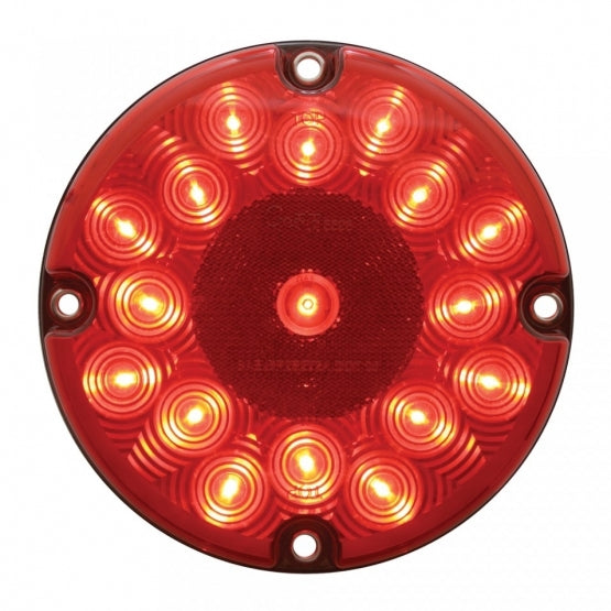 17 LED 7" Light (Stop, Turn &amp; Tail) - Red LED/Red Lens (Bulk)