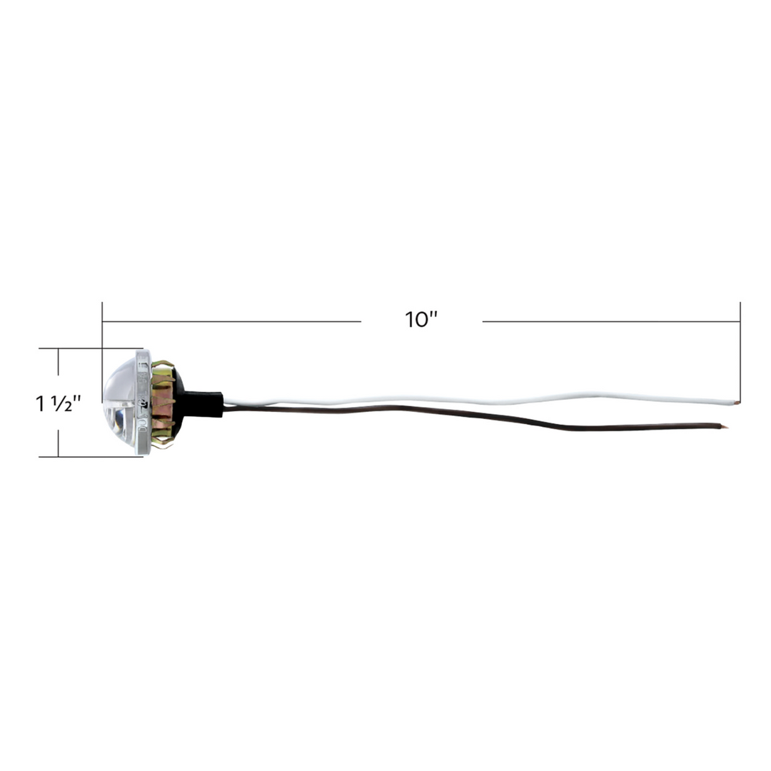 4 LED Round License Light