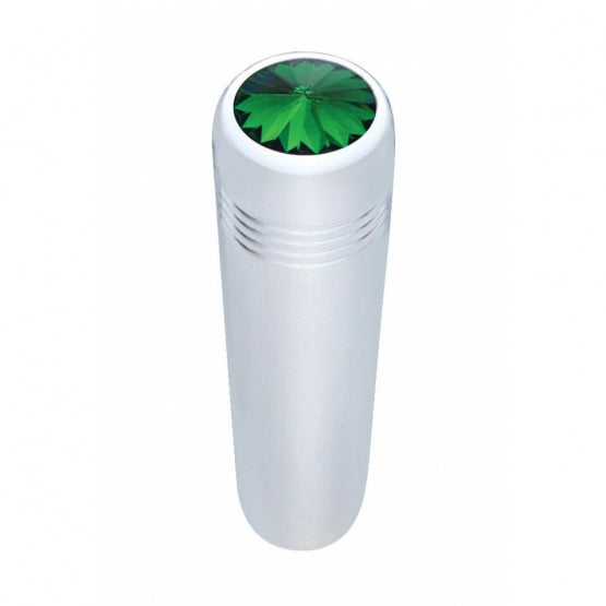 2-1/4" Long Aluminum Toggle Switch Extension With Crystal For Kenworth - Green Crystal (2-Pack)