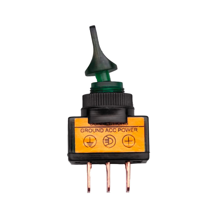 Glow Duck Bill Toggle Switch - Green