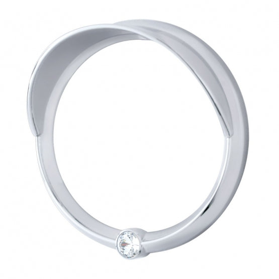 Signature Series Speed/Tachometer Gauge Bezel With Visor For Freightliner - Clear Crystal