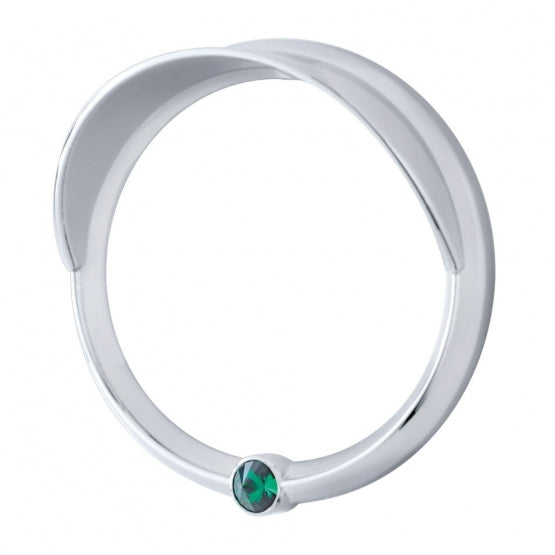 Signature Series Speed/Tachometer Gauge Bezel With Visor For Freightliner - Green Crystal