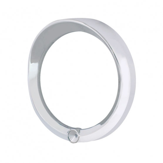 Signature Series Speed/Tachometer Gauge Bezel With Visor For 2006+ Peterbilt - Indented
