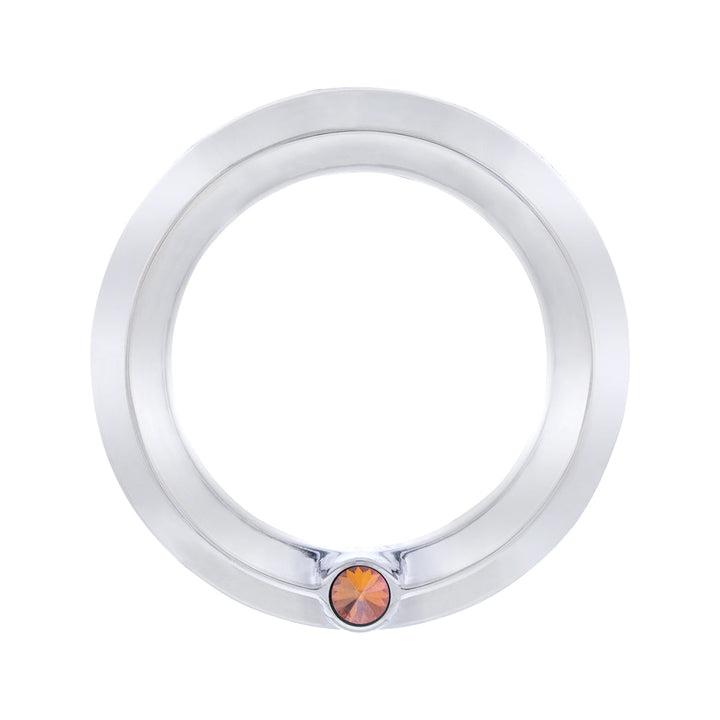 Signature Series Small Gauge Bezel For 2006+ Peterbilt - Copper Crystal