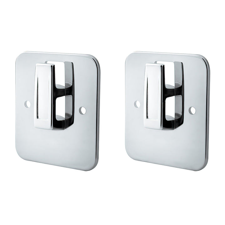 Chrome Plastic Sleeper Cab Coat Hanger Plates For Kenworth T800 (1986-2019), T660 (2008-2016), And T600 (1986-2007) (2-Pack)