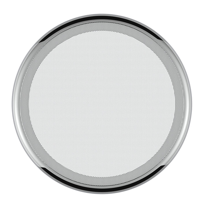 Chrome 7 - ¼" Round Speaker Cover For Peterbilt 389 (2008+), 388 (2008-2014), 379/378/335/330 (1995-2000), Snap-On
