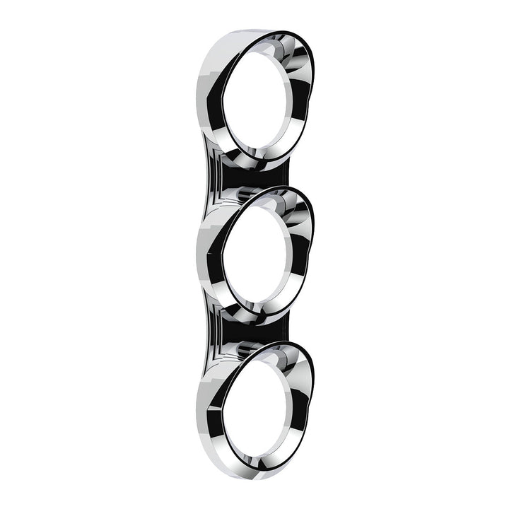 3 Gauge Cluster Bezel With Visor For 2006+ Peterbilt - Vertical