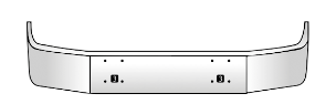 Chrome Bumper for International 9200/9400 (1996 &amp; older) — 10-Gauge, Made in USA