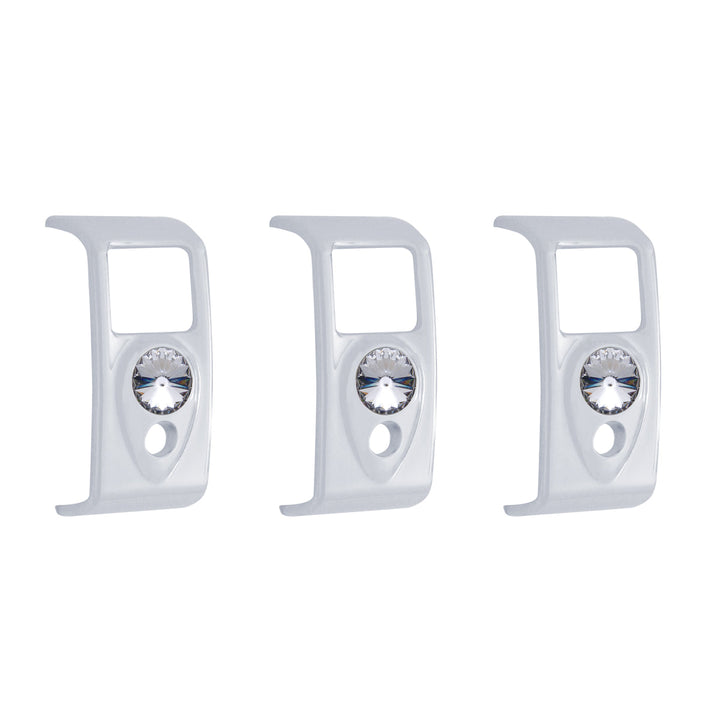 Rocker Switch Cover With Clear Crystal For 2006+ Kenworth (Card Of 3)
