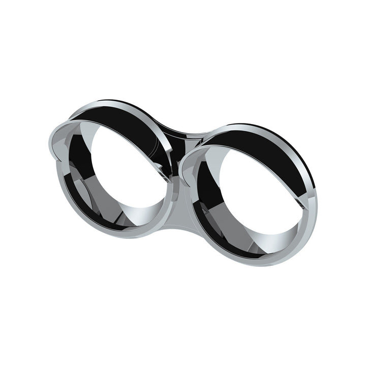 Small 2 Gauge Cluster Bezel With Visor For 2006+ Kenworth