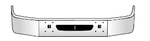 Chrome Bumper for International 9200/9400/9100 (1997 &amp; newer) — 10-Gauge, Made in USA