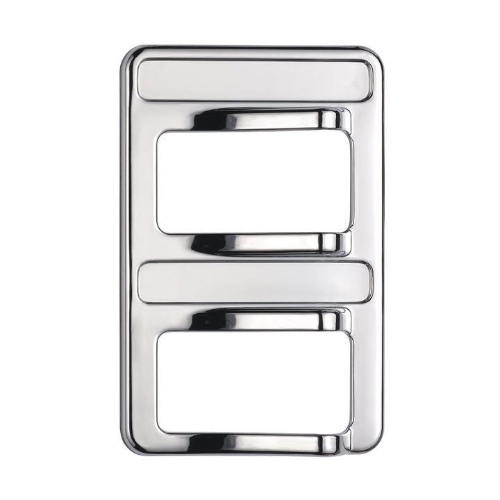 Chrome Rocker Switch Cover For Peterbilt 579 (2012-2019) &amp; 567 (2014-2019) - 2 Switches
