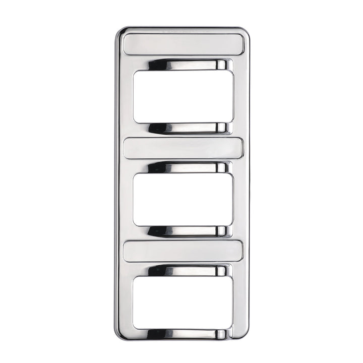 Chrome 3 - Rocker Switch Cover For Peterbilt 579 (2012-2019) &amp; 567 (2014-2019) - 3 Switches