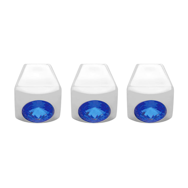 A/C Slider Control Knob With Blue Crystal For Freightliner (3-Pack)