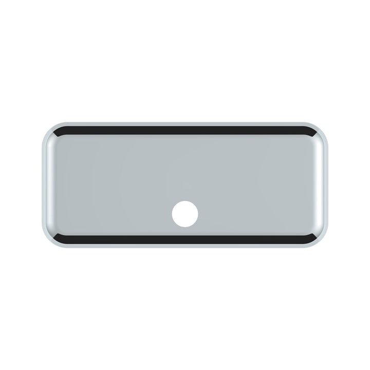 Chrome Plastic Upper Center Storage Door Cover For 2007-2018 Freightliner Cascadia