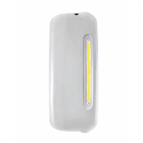 Mirror Cover With 24 Amber LED 12" GloLight For 2005+ Freightliner Century/Columbia - Passenger - Clear Lens
