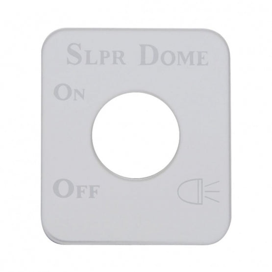 Stainless Steel Switch Name Plate For Kenworth - Sleeper Dome