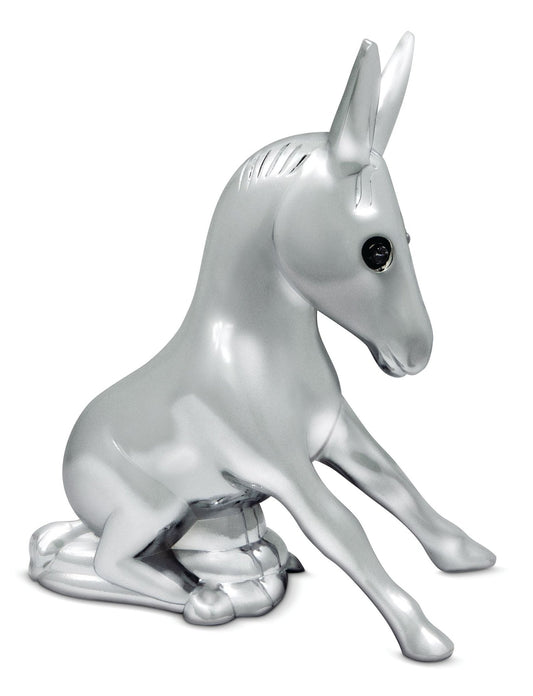 CHROME DONKEY W/ ILLUMINATING EYES HOOD ORNAMENT