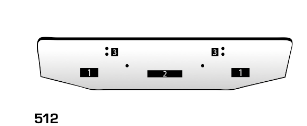 Kenworth W900L Extended Hood chrome bumper — fitment diagram